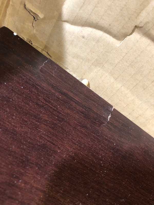 Photo 1 of ***DAMAGED - MISSING PARTS - NO INSTRUCTIONS OR HARDWARE - SEE PICTURES***
Sauder Miscellaneous Storage 3-Shelf Bookcase/ Book shelf, Select Cherry finish