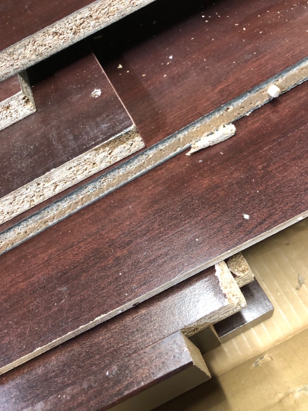Photo 1 of ***DAMAGED - MISSING PARTS - NO INSTRUCTIONS OR HARDWARE - SEE PICTURES***
Sauder Miscellaneous Storage 3-Shelf Bookcase/ Book shelf, Select Cherry finish