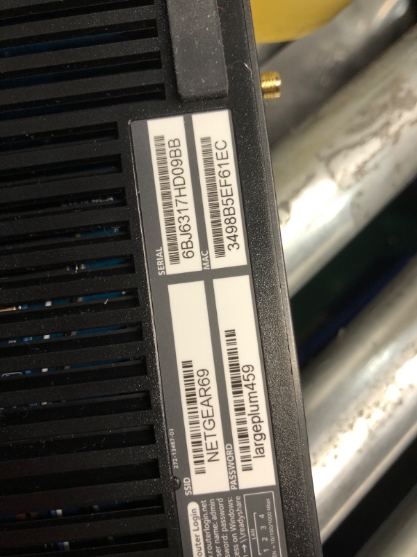 Photo 5 of ***USED - LIGHTS UP WHEN PLUGGED IN - UNABLE TO TEST FURTHER - MISSING ANTENNAS AND OTHER PARTS - SEE PICTURES***
NETGEAR Nighthawk Pro Gaming 6-Stream WiFi 6 Router (XR1000) - Security Features, AX5400 Wireless Speed (up to 5.4Gbps), DumaOS 3.0 Optimizes