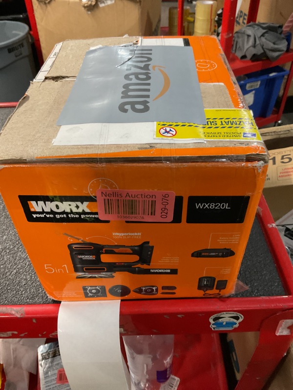 Photo 2 of ***(MAY BE MISSING PARTS)***
WORX 20V Random Orbital Sander, 5-in-1 Cordless Multi-Sander,Electric Sander with Battery and Charger, WX820L