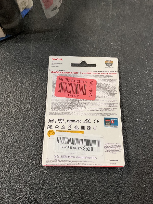 Photo 2 of (JUST THE ADATPOR) SanDisk Extreme PRO microSDXC UHS-I Memory Card 512 GB + Adapter & RescuePRO Deluxe (for Smartphones, Action Cameras or Drones, A2, Class 10, V30, U3, 200 MB/s Transfer)