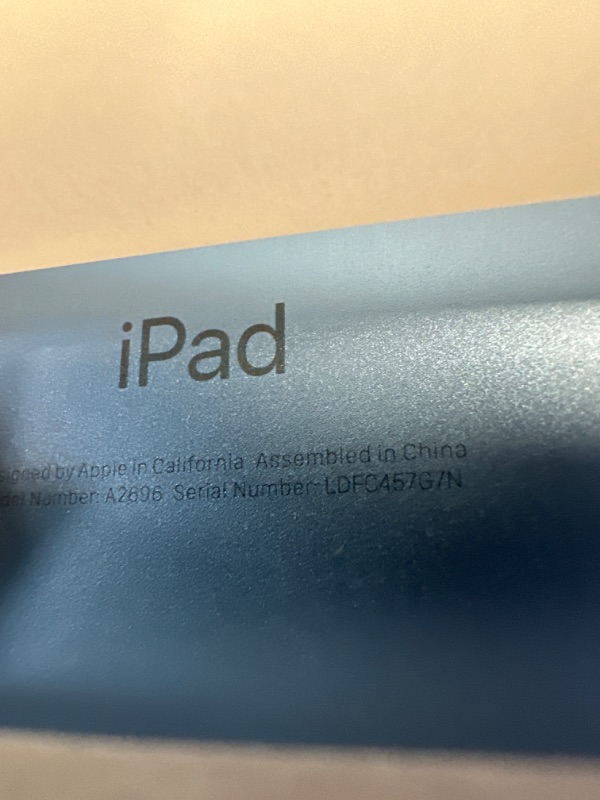 Photo 1 of Apple iPad (10th Generation): with A14 Bionic chip, 10.9-inch Liquid Retina Display, 64GB, Wi-Fi 6, 12MP front/12MP Back Camera
