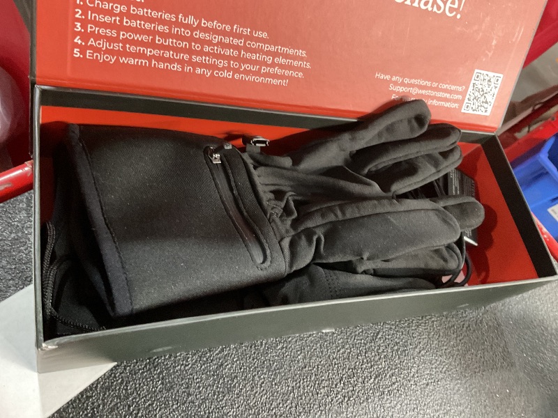 Photo 2 of (missing a charger and batteries...) Weston Heated Glove Liners for Men and Women - Rechargeable Thermal Hand Warmers - Heated Gloves with 3 Heat Settings, Touch Screen Friendly - Great for Winter, Skiing, Work, and Outdoor (M/L)