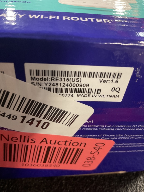 Photo 1 of TP-Link AC1200 WiFi Extender, 2024 Wirecutter Best WiFi Extender, 1.2Gbps home signal booster, Dual Band 5GHz/2.4GHz, Covers Up to 1500 Sq.ft and 30 Devices ,support Onemesh, One Ethernet Port (RE315)