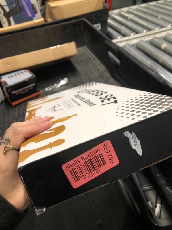 Photo 1 of Wooden Magnetic Chess Set | 15 Inch Foldable Chess Board - 2 Extra Queens - Magnetic Chess Game with Storage Slots | Chess Sets for Adults | Handmade Portable Travel Chess Set for Kids & Beginners