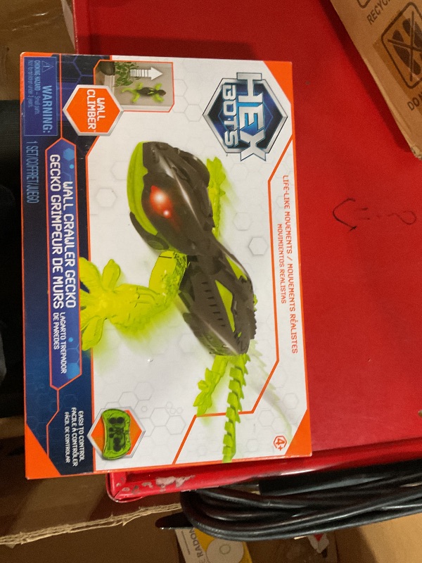Photo 1 of HEX BOTS Wall Crawler Gecko, Rechargeable Remote Control Robot Kids Toys, Climbs up Walls for Prank Toys & Games, RC Robot Toys for Boys & Girls Ages 4 & Up