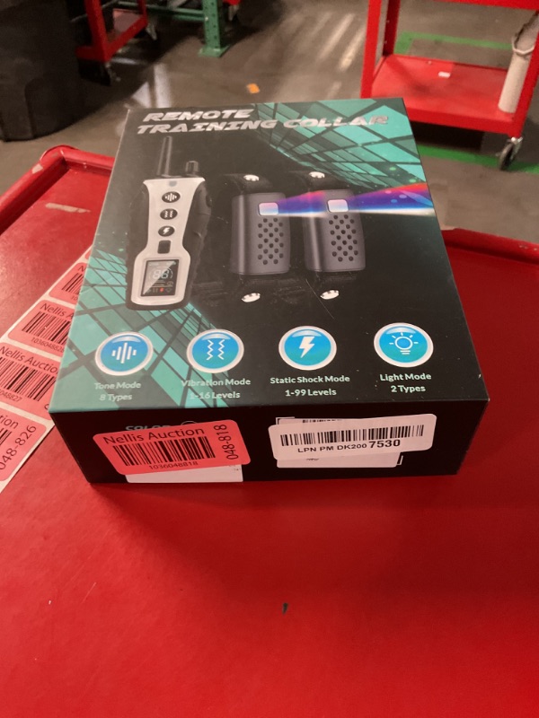 Photo 1 of Dog Shock Collar 2 Dogs(15-150lbs) with Flashing Light for Night Walks,4000FT Dog Training Collar Adjustable Pitch Beep(1-8), Vibration(1-16), Safe Shock(1-99), and Keypad Lock, Shock Collar for Dogs