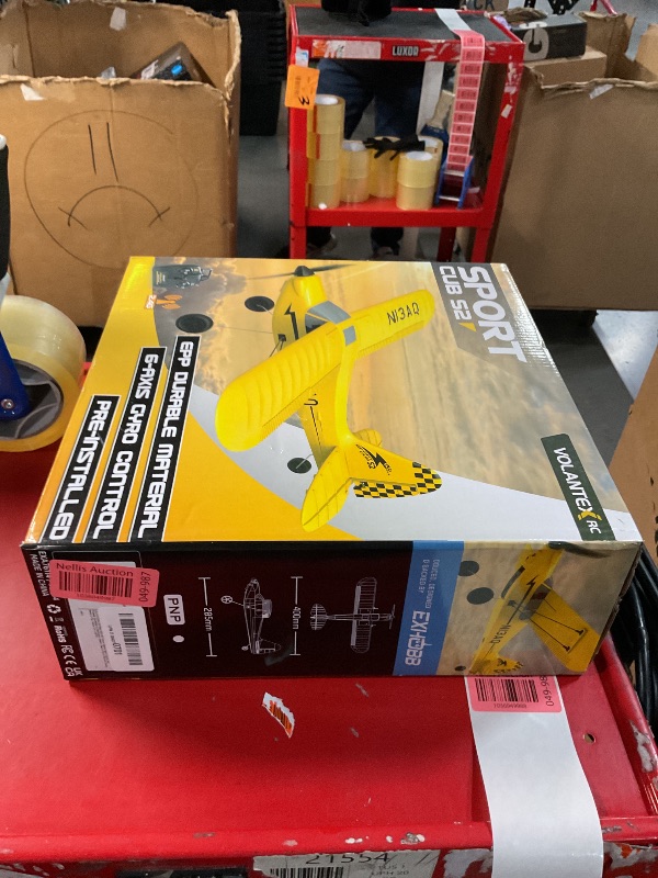 Photo 1 of VOLANTEXRC RC Plane Trainer Sport Cub 3CH Remote Control Airplane with Prop Saver, 6-Axis Gyro Stabilizer & 3 Modes to Fly, Radio Controlled Aircraft RTF for Beginners, Kids and Adults (400mm,Yellow)
