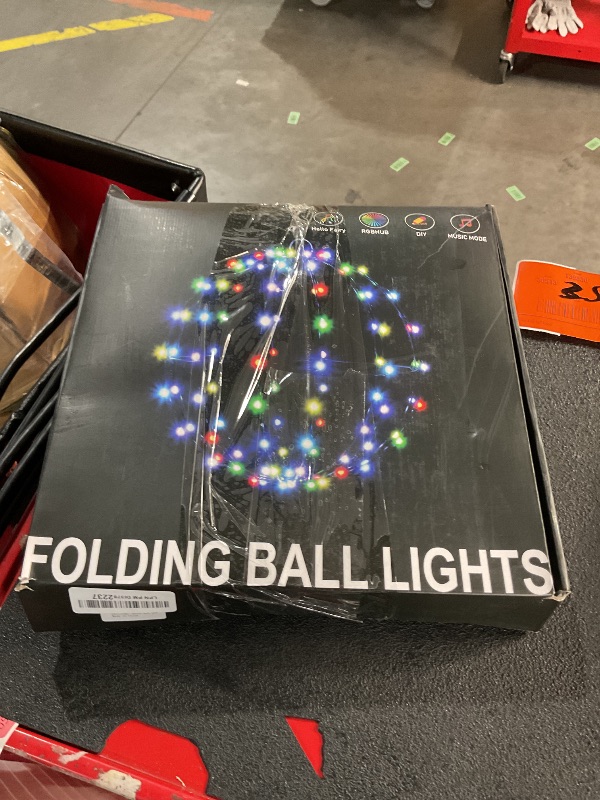 Photo 2 of ***(MISSING REMOTE)***
Joomer Smart RGB Christmas Hanging Ball Lights, 12In 108 LED Foldable Color Changing Christmas Lights, App & Remote Control, Waterproof Outdoor Fairy Globe Lights for Christmas Decor (Non-Connectable)