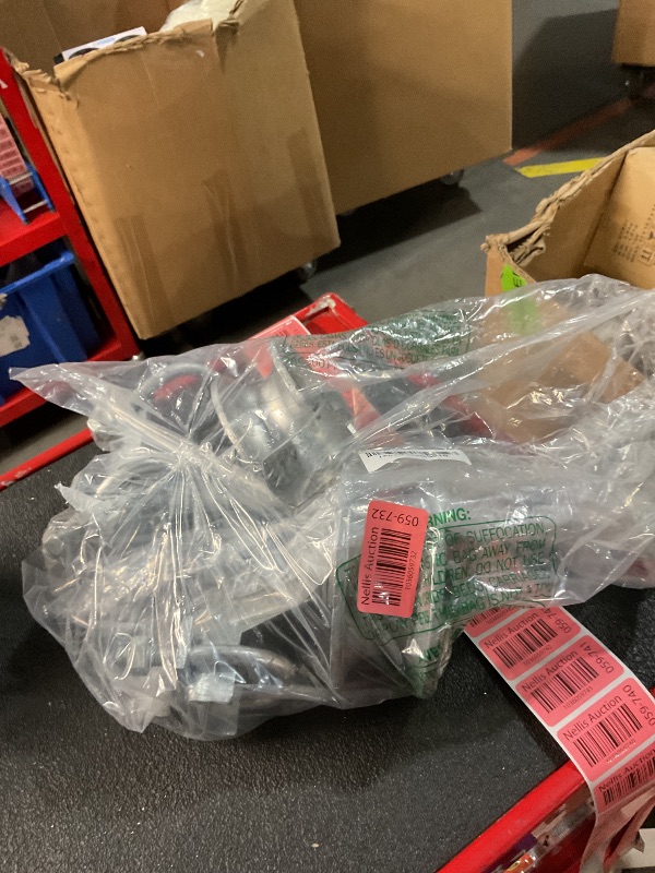 Photo 1 of Chain Link Rolling Gate Track Sliding Gate Rollers Galvanized Steel Rolling Gate Hardware for 2" (1-7/8") Gate Frame & 1-5/8" Track Pipe, Double U Bolt, 2 Pack