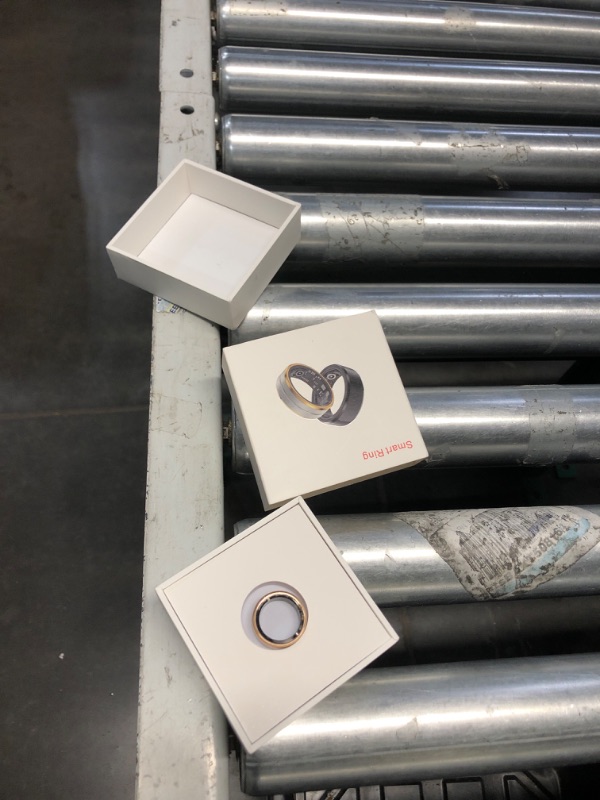 Photo 1 of Smart Rings for Men & Women, Fitness Tracker Health Monitor Ring, Wearable Sleep Tracking Ring, Step Counter, Blood Oxygen, Heart Rate, Calories Burned, IP68 Waterproof Smart Ring (Rose Gold, US 7)