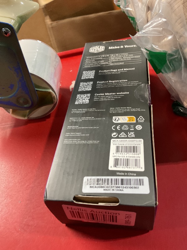 Photo 1 of Cooler Master MasterAccessory ARGB GPU Support Bracket, Edge-Lit ARGB Tempered Glass, Universal GPU Bracket, Multiple Orientations (MCA-U000R-GSBTG-00)