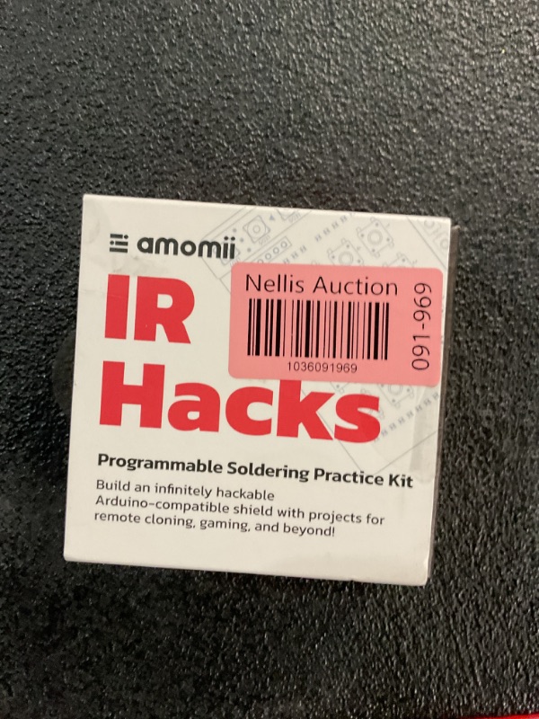 Photo 1 of amomii IR Hacks - Soldering Practice Kit for Arduino UNO - Shield with OLED Screen, Keypad, IR Sensors - DIY Electronics STEM Project Gift for Adults and Teens - 3D Print Accessories Included