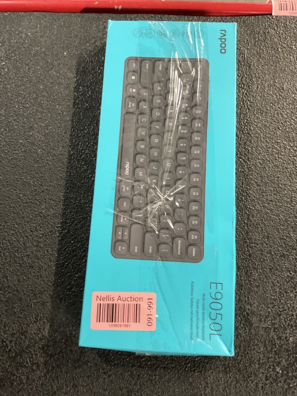 Photo 1 of Rapoo E9050L Multi-Device Wireless Keyboard, Blade-Series E9050L 78-Key Ultra-Thin Keyboard, Support 4 Devices, Low-Profile, Quiet, USB-C, Rechargeable, Al-Alloy Frame, for Windows/Mac/Linux/Chrome