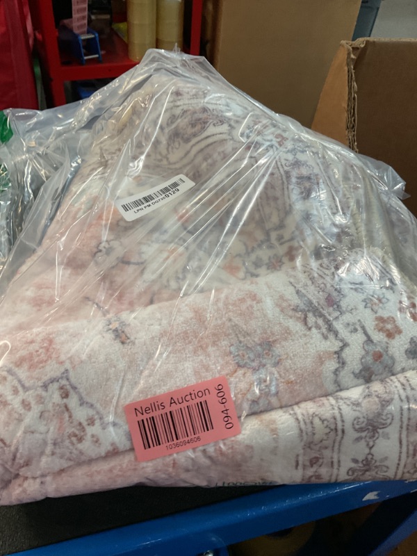 Photo 1 of MUJOO Hallway Runner Rug 2'x8' Pink Long Rug Runners Boho Machine Washable Non Slip Carpet for Entryway Kitchen Bathroom Bedside Retro Soft Low-Pile Blossom