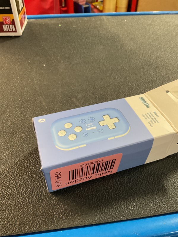 Photo 1 of 8Bitdo Micro Bluetooth Gamepad Pocket-sized Mini Controller for Switch, Android, and Raspberry Pi, Supports Keyboard Mode (Blue)