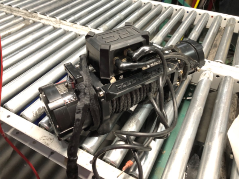 Photo 1 of ***NOT FUNCTIONAL - DAMAGED - SEE COMMENTS***
Rough Country 9,500LB PRO Series Winch with Synthetic Rope - 12V Waterproof 5.5HP Electric Winch for Jeeps, Trucks, Off Road Recovery Winch with Remote