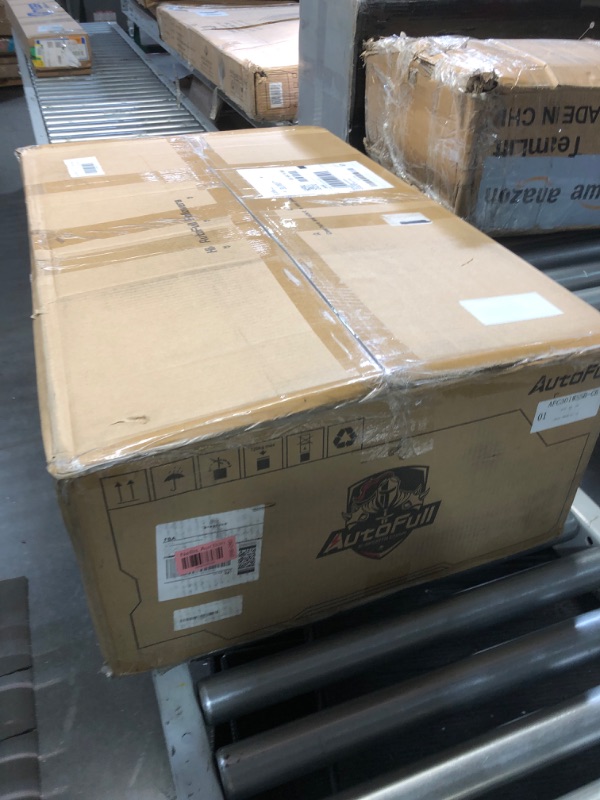 Photo 1 of AutoFull C3 Gaming Chair, Ergonomic Wingless Cushion Computer Chair,PU Leather Racing Style Office Chair with Lumbar Support Pillow and Footrest,White