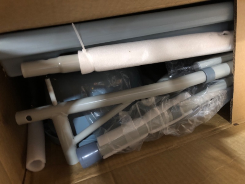 Photo 1 of DMI Drop Arm Portable Toilet Commode, Extra-Wide Seat, 500 Pound Weight Capacity, Bucket with Lid Included, Adjustable Legs, Elderly Assistance Products, Grey