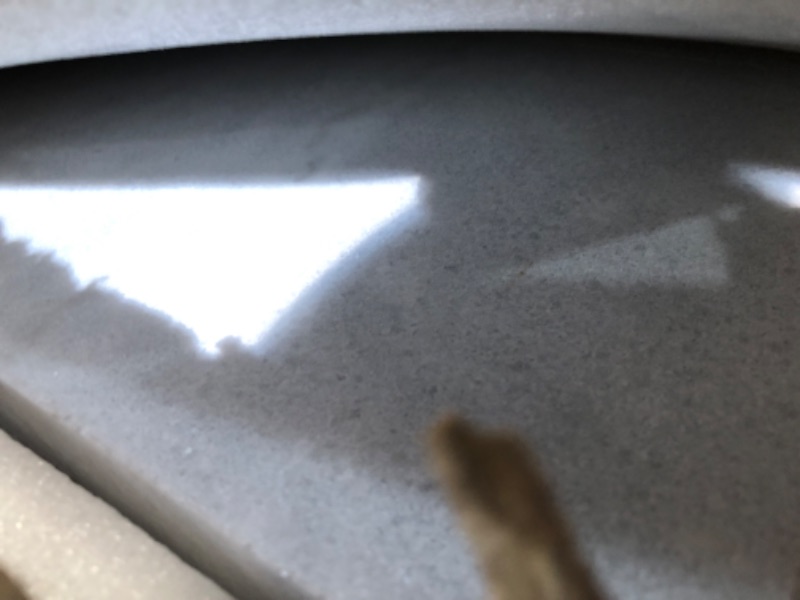 Photo 1 of **DAMAGED, CHIPPED CORNERS, SEE PHOTOS***
32 x 21.5 Inch White Marble Bathtub, Natural Stone Bathtub Caddy Table, Luxury Bathroom Marble Tub Tray, Sturdy Rectangle Bathtub Tray, Bathtub Accessories – for Freestanding and Large Bathtubs