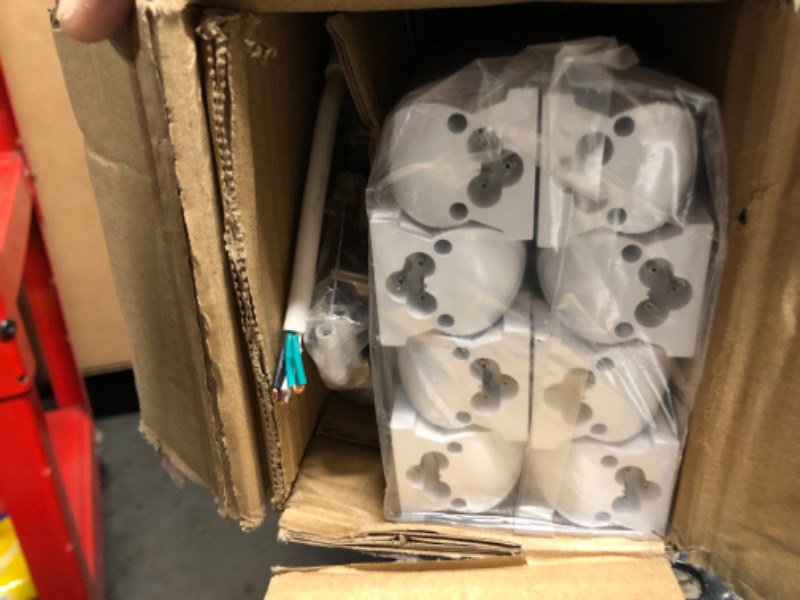 Photo 1 of Kihung 3FT LED Shop Light Fixture, V Shape T8 Tube Light, 30W, 4680lm, 6000K, Linkable LED Shop Light Fixture, 3 Foot Tube Light, Corded Electric with Built-in ON/Off Switch (8 Pack)