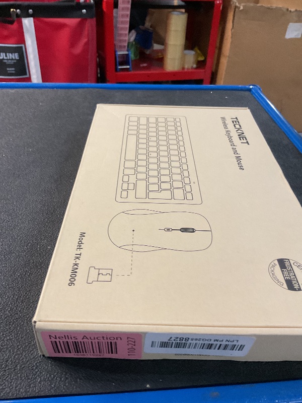 Photo 1 of TECKNET Wireless Keyboard and Mouse Combo, Mini Cordless Computer Keyboard and Mouse Set 2.4GHz, Silent Adjustable 1600 DPI, Quiet Click, Lag-Free for Computer, Laptop, PC, Windows, Mac, Chrome OS