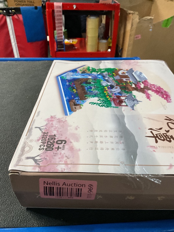Photo 1 of NEWABWN Peach Blossom Pond Micro Mini Building Blocks Set for Adults and Kids, Chinese Architecture Cherry Bonsai Gift Toys with String Lights, Japanese Sakura Tree House Micro Bricks (3320PCS)