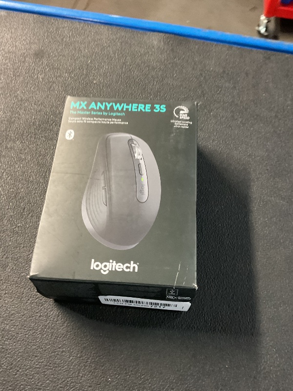 Photo 1 of Logitech MX Anywhere 3S Compact Wireless Mouse, Fast Scrolling, 8K DPI Any-Surface Tracking, Quiet Clicks, Programmable Buttons, USB C, Bluetooth, Windows PC, Linux, Chrome, Mac - Graphite