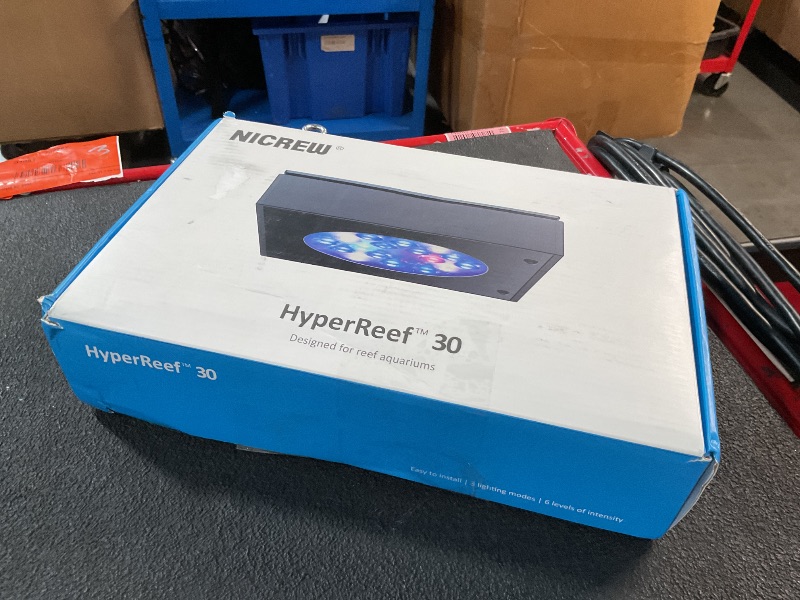 Photo 1 of NICREW HyperReef 30 Watts Gen 1 Aquarium LED Reef Light, Dimmable Full Spectrum Marine LED for Saltwater Coral Fish Tanks