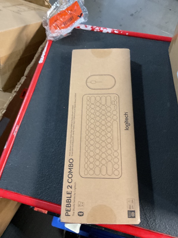 Photo 1 of Logitech Pebble 2 Combo, Wireless Keyboard and Mouse, Quiet and Portable, Customizable, Logi Bolt, Bluetooth, Easy-Switch for Windows, macOS, iPadOS, Chrome - Black