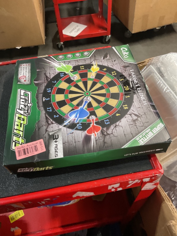 Photo 2 of **HANGER ON FRAME IS BROKEN**
Magnetic Dart Board - 12pcs Magnetic Darts (Red Green Yellow) - Excellent Indoor Game and Party Games - Magnetic Dart Board Toys Gifts for 5 6 7 8 9 10 11 12 Year Old Boy Kids