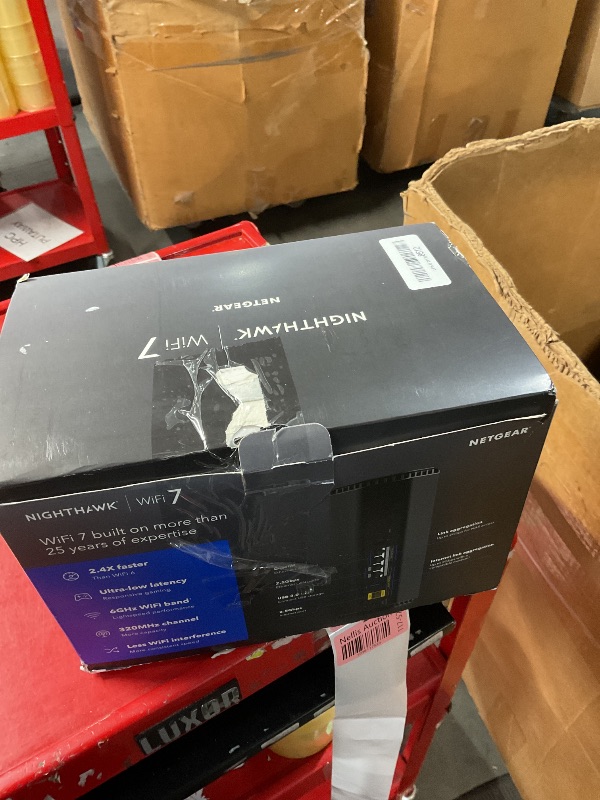 Photo 1 of NETGEAR Nighthawk Tri-Band WiFi 7 Router (RS300) - Security Features, BE9300 Wireless Speed (up to 9.3Gbps) - Covers up to 2,500 sq. ft., 100 Devices - 2.5 Gig Internet Port