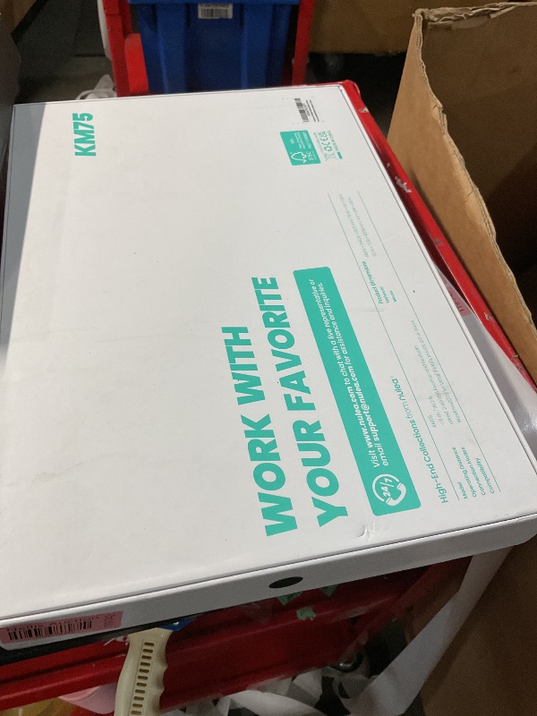 Photo 1 of Nulea KM75 Advanced Ergonomic Wireless Keyboard and Mouse Combo, Comfortable Natural Typing, Palm Rest, Multi-Device (Bluetooth, 2.4G, Wired), Rechargeable, for Multi-OS, Windows, Mac, Android(Black)