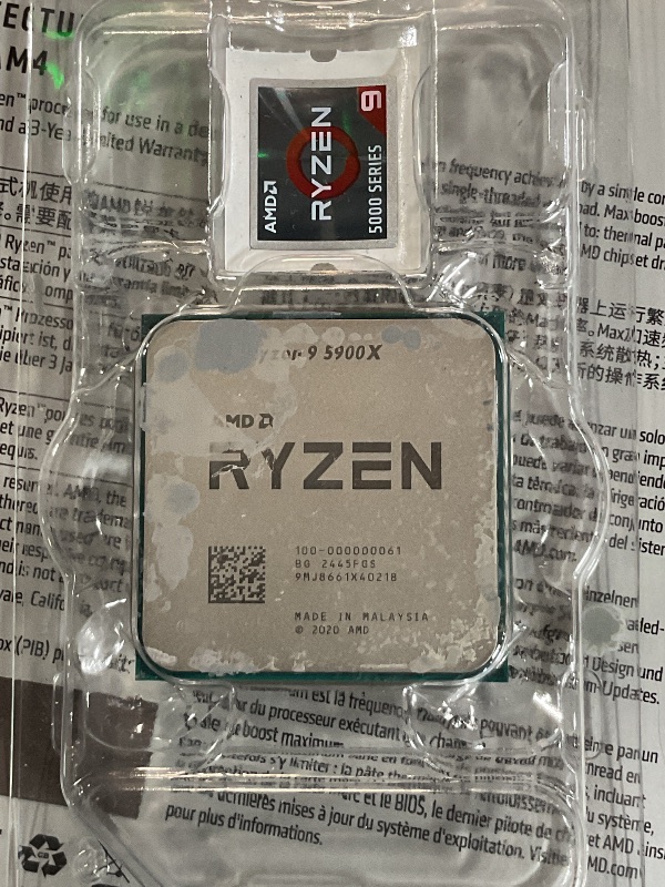 Photo 1 of AMD Ryzen 9 5900X 12-core, 24-Thread Unlocked Desktop Processor