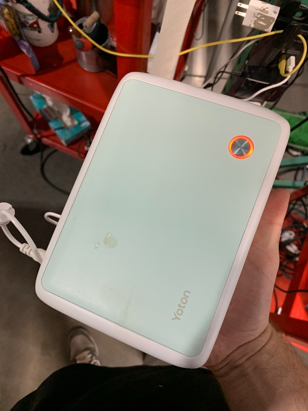 Photo 1 of (POWERS ON BUT IS DAMAGED) YOTON Photo Printer, Picture Printer with 54 Sheets (4"x6") & 1 Cartridges, Support AR Video Printing, WiFi Connection, Portable Photo Printer for iPhone/Android/Laptop