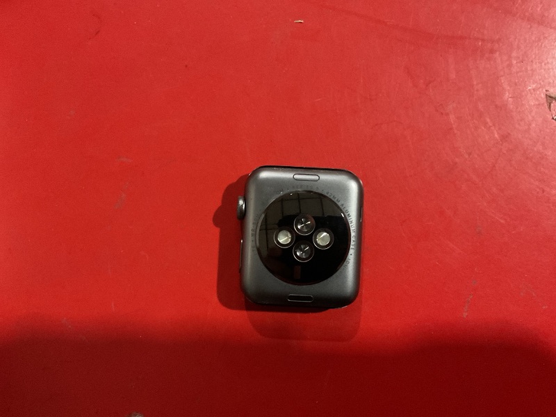 Photo 1 of ***(NO RETURNS OR REFUNDS/ FOR PARTS ONLY/ LOCKED )***
Apple Watch Series 3, Smartwatch with Silver Aluminium Case with Denim Sport Band - M/L. Fitness Tracker, ECG App, Always-On Retina Display, Water Resistant