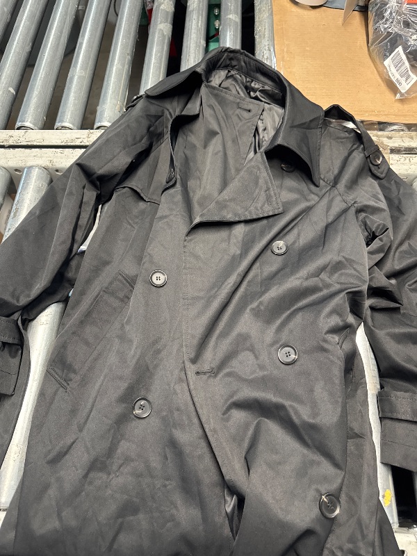 Photo 1 of ***(STOCK PHOTO FOR REFERENCE ONLY)***
Fisoew Women's Double Breasted Long Trench Coat Windproof Classic Lapel Belted Overcoat with Pockets Medium