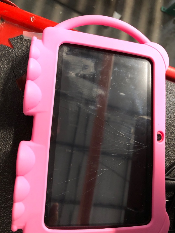 Photo 1 of ***(MAJOR DAMAGE)***
MengDash Kids Tablet, 7 inch Tablet for Kids 2-10, Educational Learning Toddler Tablet Android 11, 3GB RAM+32GB ROM Storage, Google Play YouTube, Baby Girl boy Gift (Red)