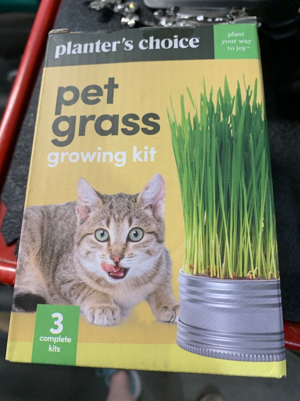 Photo 1 of ***(FACTORY SEALED)***
Grow Your Own Cat Grass for Indoor Cats Kit - 3 Complete Growing Kits - Plant Seeds, Pets Health Supplies Stuff - Gift for Pet Lover