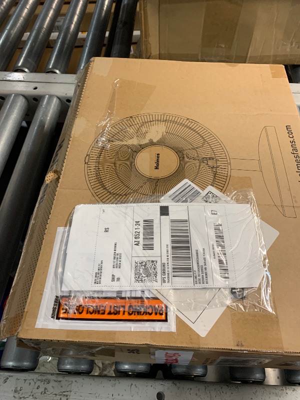 Photo 1 of ***(MISSING SCREWS)***HOLMES 12" Table Fan, 75° Oscillation, 3 Speeds, 15° Adjustable Head Tilt, Ideal for Home, Bedroom or Office, White