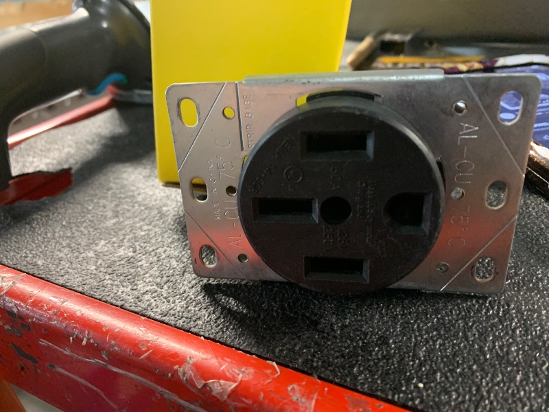 Photo 1 of  HBL9450A Straight Blade Device Receptacle, RTP, Industrial Grade, 3-Pole 4-Wire Grounding, 50A 125/250V, 14-50R
