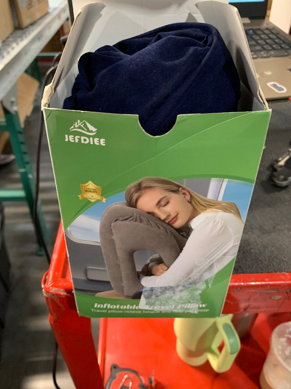 Photo 1 of ***(HEAVILY USED/ MINOR DAMAGE)***WEERSHUN Travel Pillows for Airplanes,2024 New Travel Pillow,Travel Neck Pillow Airplane Memory Foam Travel Pillow Neck Pillow for Traveling Suitable for Airplanes,Offices and Cars