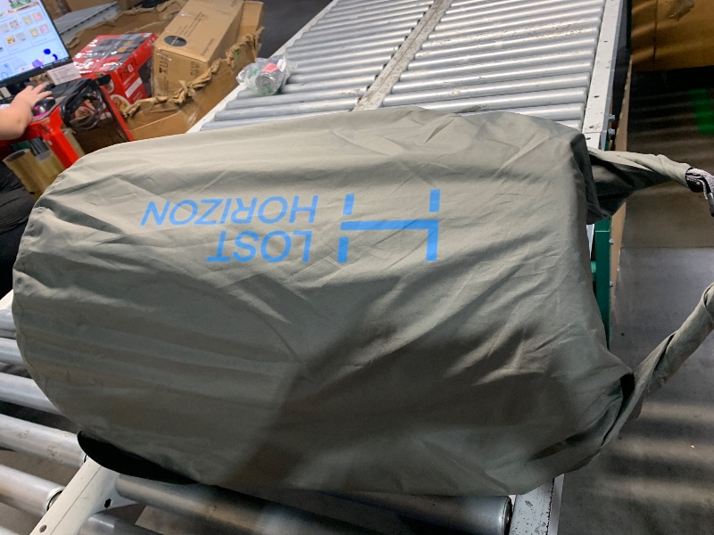 Photo 1 of ***GREEN***no pump***LOSTHORIZON Air & Foam Camping Mattress, Self-Inflating Sleeping Pad, 4.5" Thick, with Pump Sack, Twin