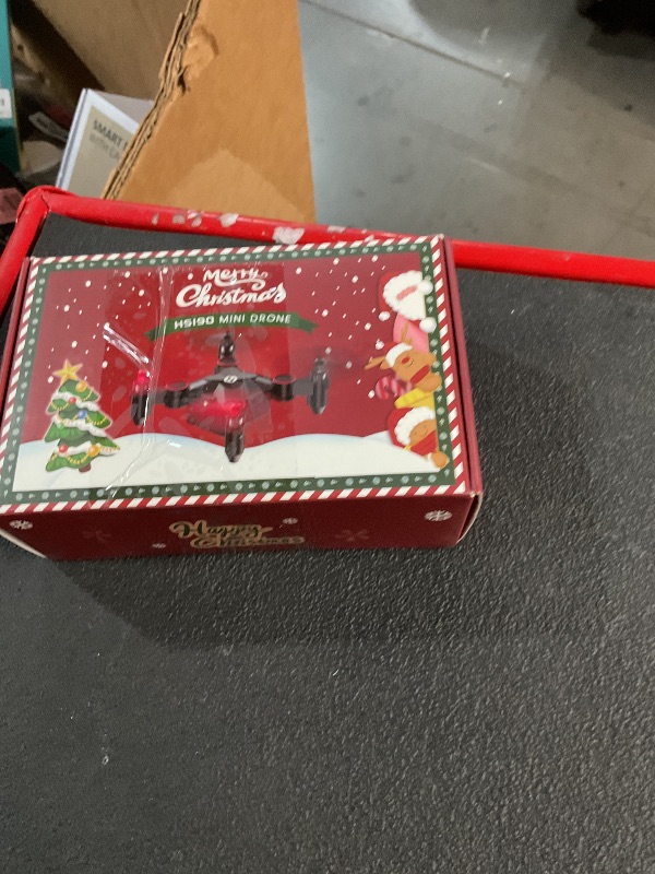 Photo 1 of Holy Stone HS190 Drones for Kids with Christmas Gift Box, Foldable MINI Indoor Drone RC Quadcopter with 3D Flip, Throw to Go, Altitude Hold, Easy to Fly for Beginner Christmas Birthday Toy Gift, Red