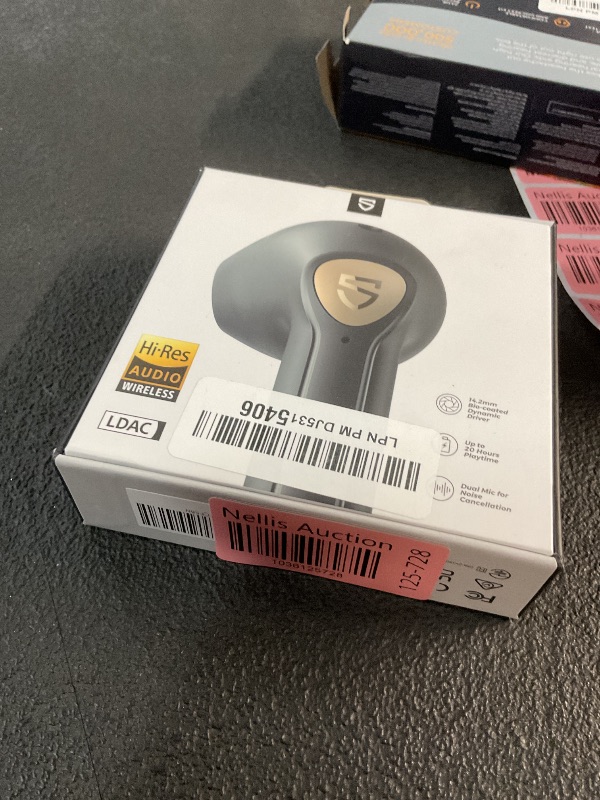 Photo 2 of (POWER TESTED) SoundPEATS True Wireless Earbuds, Air3 Deluxe HS Bluetooth 5.3 Headphones with 14.2mm Driver, 4 Mic Hi Res Audio LDAC Ear Buds, IPX4 Waterproof Stereo in Ear Detection Earphones, 20Hrs