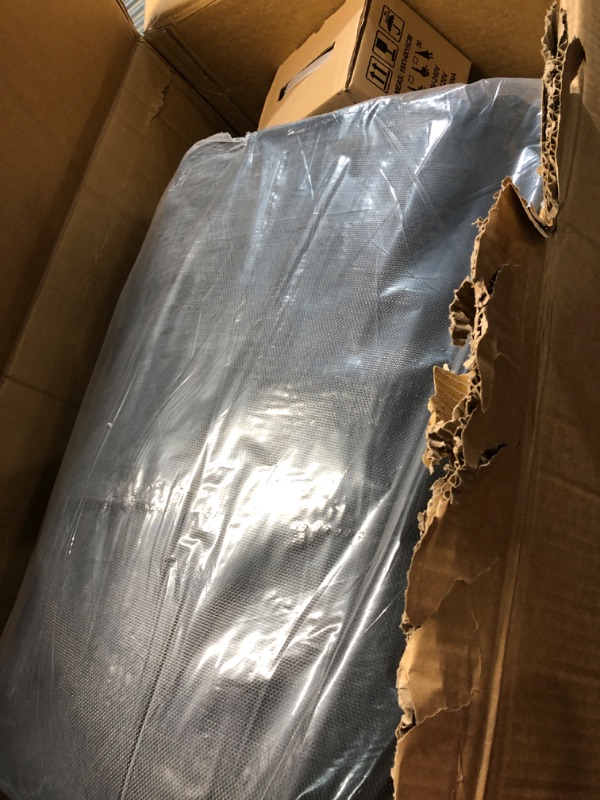 Photo 1 of Inflatable Water Trampoline, 10/12/15FT Floating Lake Trampoline for Adults Portable Bounce Swim Platform for Lake, Pools with Pump and Rope Ladder (Pale Blue)