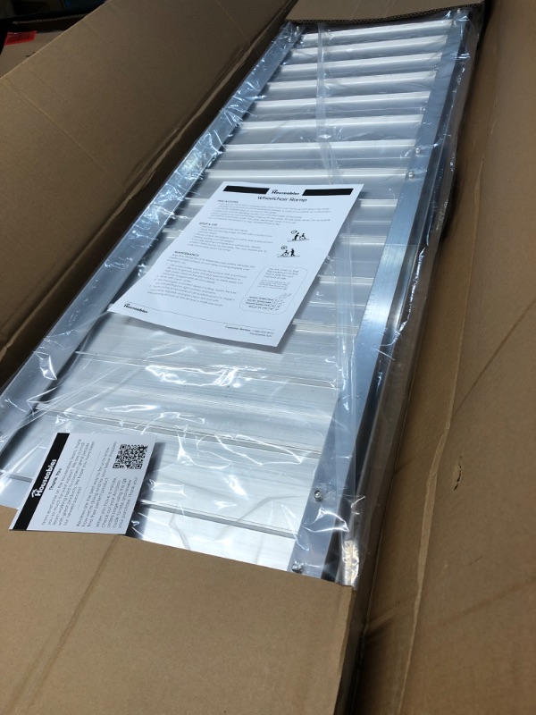 Photo 1 of Portable Wheelchair Ramp, Portable Ramps for Steps, Ramp for Stairs, Stair Ramp, Temporary Ramp Over Stairs, 5 FT, Wheelchair Ramps for Home Steps, Handicap Ramp, Wheelchair Ramps for Steps, Walker