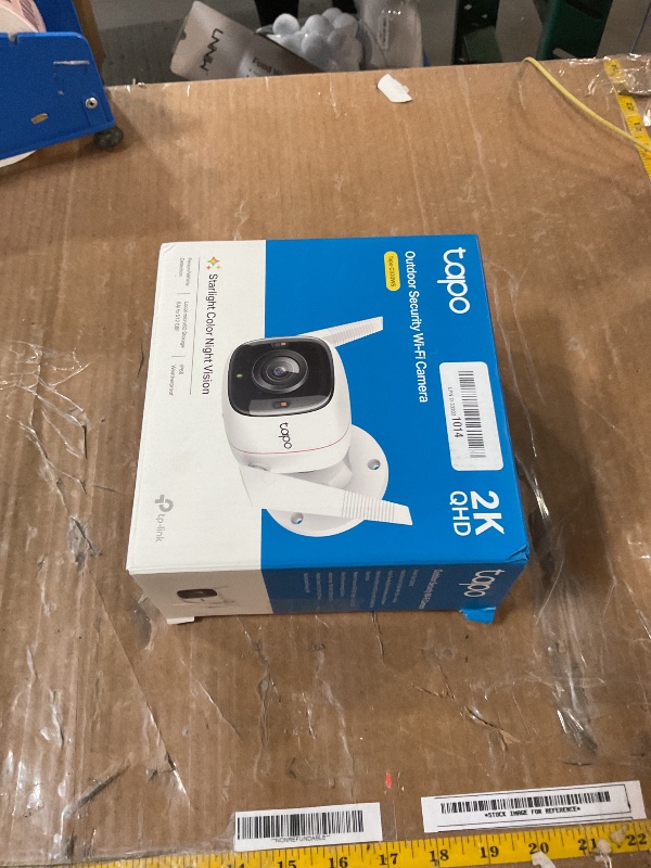 Photo 1 of (used)(missing pieces) Tapo TP-Link 2K QHD Security Camera Outdoor Wired, Starlight Sensor for Color Night Vision, Free AI Detection