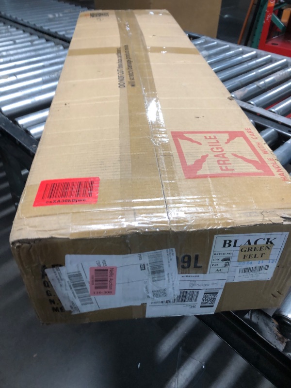 Photo 1 of 44"   Saber Sword Display Case Cabinet Stand Holder Wall Rack Shadow Box (Green Felt) - Black Finish