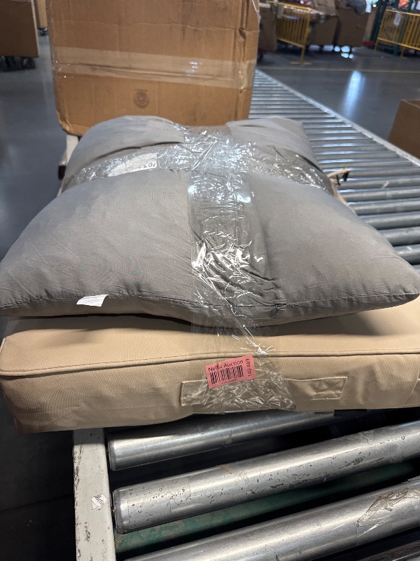 Photo 1 of **SEE NOTES** Favoyard Outdoor Seat Cushion Set 24 x 24 Inch Waterproof & Fade Resistant Patio Furniture Cushions with Removable Cover Deep Seat & Back Cushion with Handle and Adjustable Straps for Chair Sofa Couch